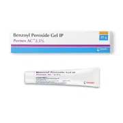 Pernex AC 2.5% Gel Tube + Box/Carton showing the Front face.