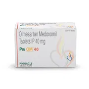 Pinom 40 Tablet Box/Carton showing the Front face.