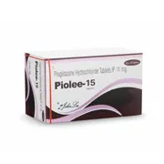 Piolee 15 Mg Tablet Box/Carton showing the Front face.