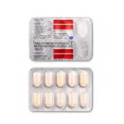 Pioz MF 15 Mg Tablet SR Blister Pack showing the Front face.
