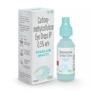 Pixelub 10 ml Box/Carton + Eye Drops Bottle showing the Front face.