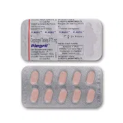 Plagril 75 Tablet Blister Pack showing the Front/Back face.