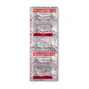 Pramipex ER 1.5 Mg Tablet Strip showing the Front face.
