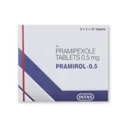Pramirol 0.5 Mg Tablet Box/Carton showing the Front face.