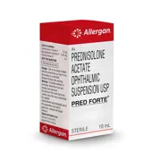 Pred Forte 10 ml Box/Carton showing the Front face.