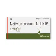 Prelid 16 Mg Tablet Box/Carton showing the Front face.