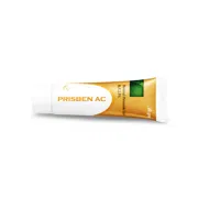 Prisben AC 2.5% Gel Tube showing the Front face