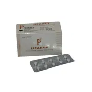 Proscalpin 1 Mg Tablet Box/Carton + Blister Pack showing the Front face.