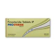 Prosteride 5 Mg Tablet Box/Carton showing the Front face.