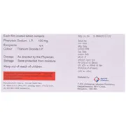 Protoin 100 Mg Tablet Box/Carton showing the Back face.