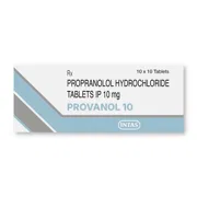 Provanol 10 Tablet Box/Carton showing the Front face.