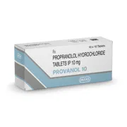 Provanol 10 Tablet Box/Carton showing the Front face.