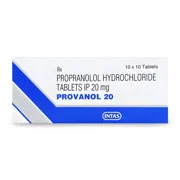 Provanol 20 Tablet Box/Carton showing the Front face.