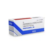 Provanol 20 Tablet Box/Carton showing the Front face.