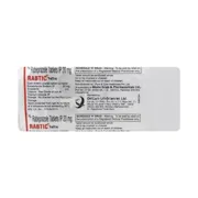 Rabtic 20 Mg Tablet Strip showing the Back face.