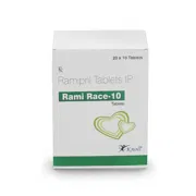 Rami Race 10 Mg Tablet Box/Carton showing the Front face.