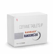 Ranixime 200 Mg Tablet Box/Carton showing the Front face.
