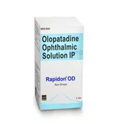 Rapidon OD 3 ml Box/Carton showing the Front face.