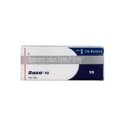 Razo 10 Mg Box/Carton showing the Front face.