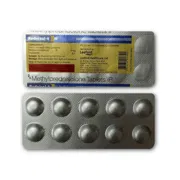 Rednisol 4 Tablet Blister Pack showing the Front/Back face.