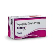 Reepag 1 Mg Tablet Box/Carton showing the Front face.