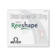 Reeshape 120 Capsule Box/Carton showing the Front face.