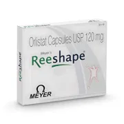 Reeshape 120 Capsule Box/Carton showing the Front face.