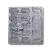 Reeshape 120 Capsule Blister Pack showing the Front face.