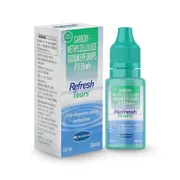 Refresh Tears 0.5% Box/Carton + Eye Drops Bottle showing the Front face.