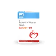 Refsav 50 Tablet Box/Carton showing the Front face
