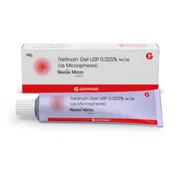Revize Micro 0.025% Gel Box/Carton + Tube showing the Front face.