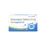 Ricosprin 2.5 Tablet Blister Pack showing the Back face