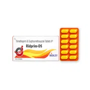 Ridprim DS Tablet Box/Carton + Blister Pack showing the Front face