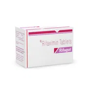 Rifagut 200 Mg Tablet Box/Carton showing the Front face