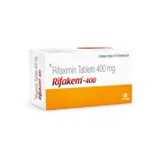 Rifakem 400 Mg Tablet Box/Carton showing the Left face