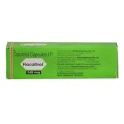 Rocaltrol 0.25 Mg Box/Carton showing the Back face.