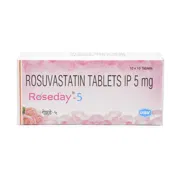 Roseday 5 Mg Box/Carton showing the Front face.