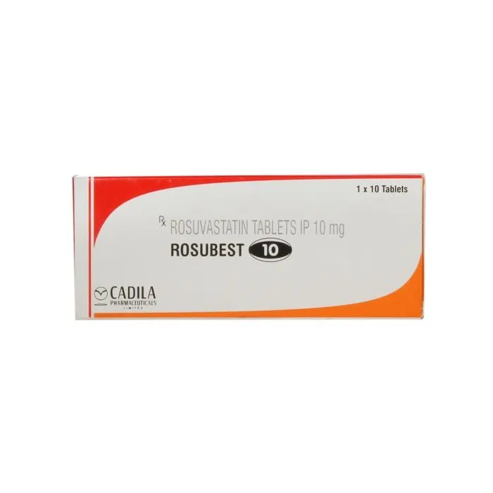 Rosubest 10 Mg Box/Carton showing the Front face.