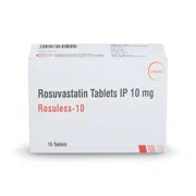 Rosuless 10 Tablet Box/Carton showing the Front face.