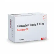 Rosuless 10 Tablet Box/Carton showing the Front face.