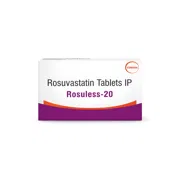 Rosuless 20 Tablet Box/Carton showing the Front face