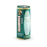 Saandha Oil 15 ml Bottle Box/Carton showing the Front face.