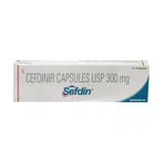 Sefdin 300 Mg Box/Carton showing the Front face.
