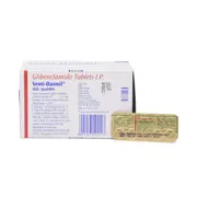 Semi Daonil 2.5 Mg Box/Carton + Blister Pack showing the Front/Back face.
