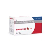 Sibofix 550 Mg Tablet Box/Carton showing the Left face