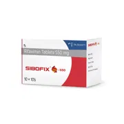 Sibofix 550 Mg Tablet Box/Carton showing the Right face