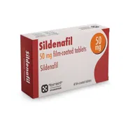 Sildenafil 50 Mg Tablet Box/Carton showing the Front face.