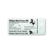 SILDIGRA BLACK FORCE 200 Mg Strip Front View