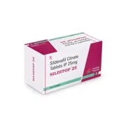 Silditop 25 Mg Tablet Box/Carton showing the Front face.