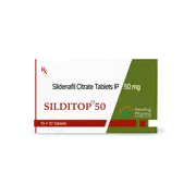 Silditop 50 Mg Tablet Box/Carton showing the Front face.
